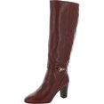thumbnail image 1 of Franco Sarto Womens Palermo Leather Block Heel Knee-High Boots, 1 of 3