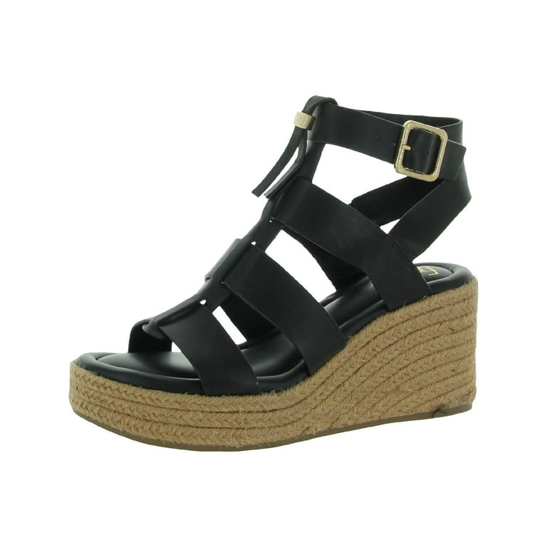 Franco sarto black wedge hot sale sandals