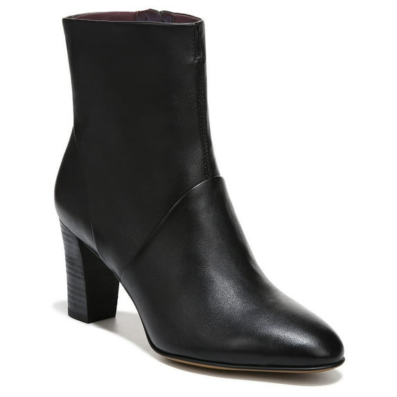 Franco Sarto Womens Pia Leather Zipper Ankle Boots
