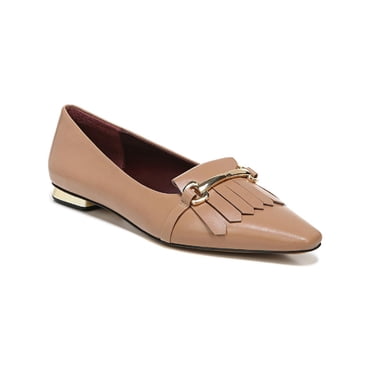 Franco Sarto Women's Damona Ballet Flat – Leather/Suede Square Toe Slip-On With 0.75 Inch Heel