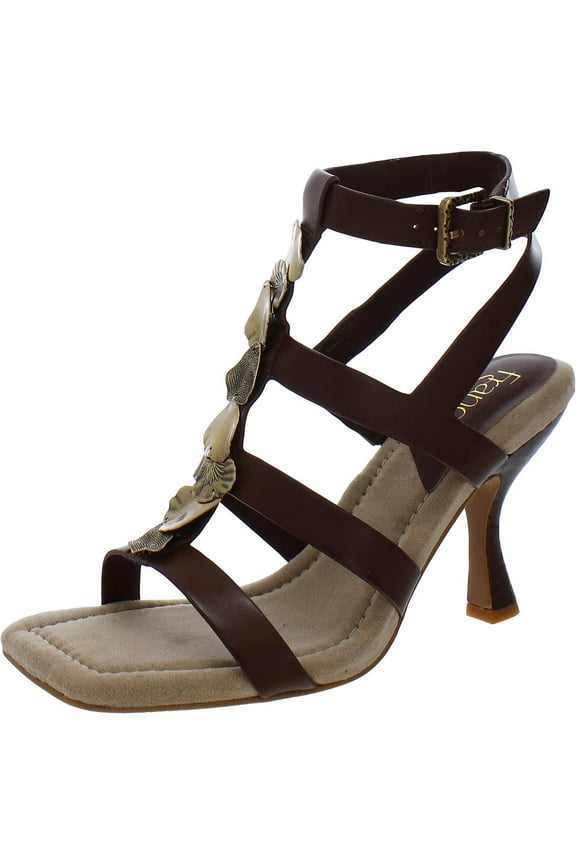 Women's Rine Strappy Heeled Sandal Amber Brown 6M