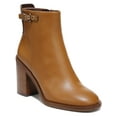 thumbnail image 1 of Franco Sarto Womens Rivet Leather Block Heel Booties, 1 of 3