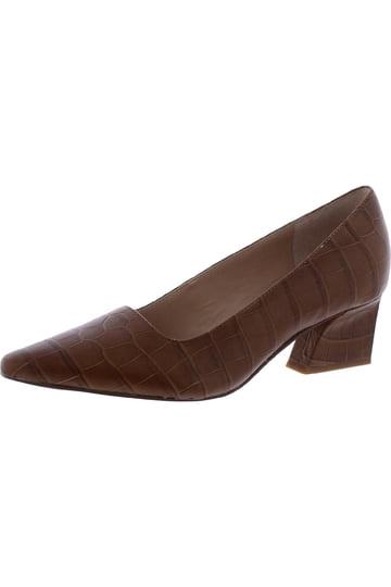 Escarpins Franco Sarto En Cuir Beige - Taille 8, Talon 7 Cm, Occasion En Excellent état