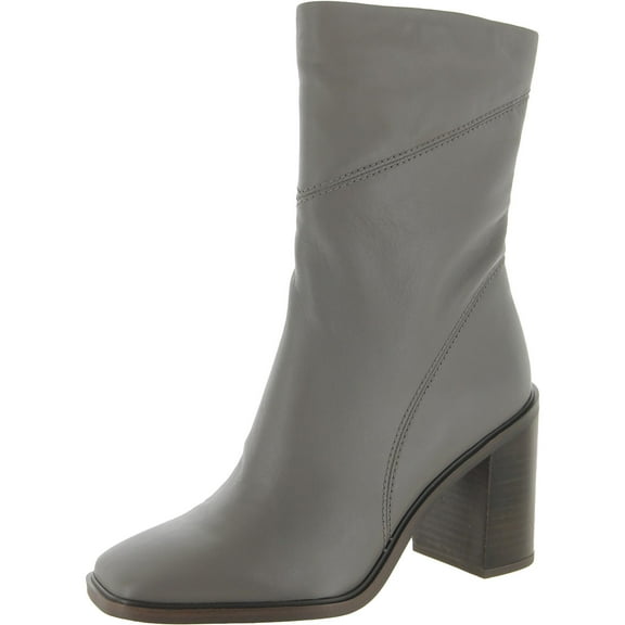 Franco Sarto Womens Stevie Leather Square Toe Mid-Calf Boots