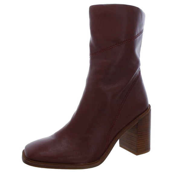 Franco Sarto Womens Stevie Snake Print Square Toe Booties