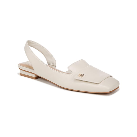 Franco Sarto Women’s Teagan Slingback Ballet Flats Cream White 8.5M