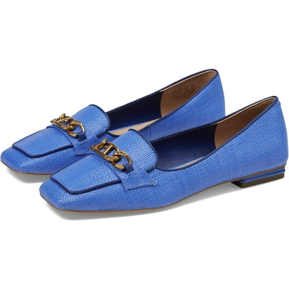 Franco Sarto Womens Tiari Slip On Loafer Blue Woven 6W