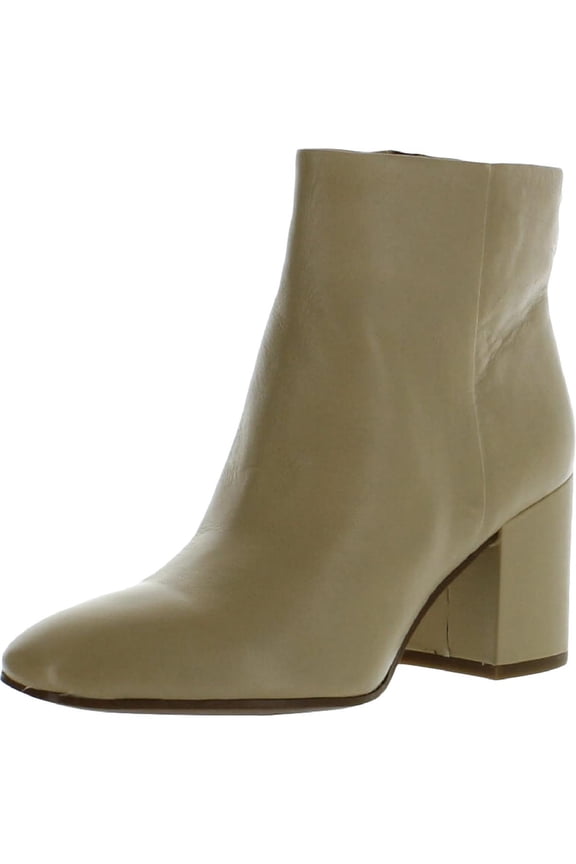 Womens Tina Leather Square Toe Booties