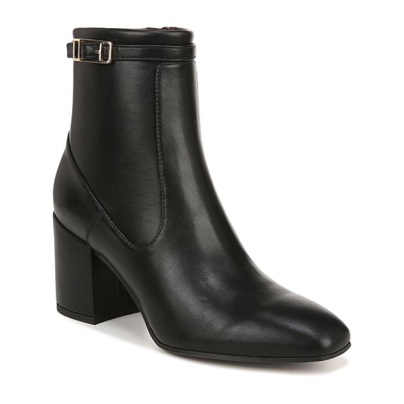 Franco Sarto Womens Tribute Faux Leather Square Toe Ankle Boots