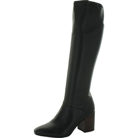 Franco Sarto Womens Tribute Faux Leather Square Toe Knee-High Boots
