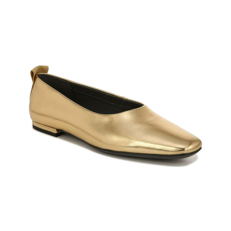 Franco Sarto Womens Vana Faux Leather Slip On Ballet Flats