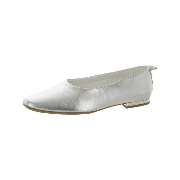 Franco Sarto Womens Vana Faux Leather Slip On Ballet Flats