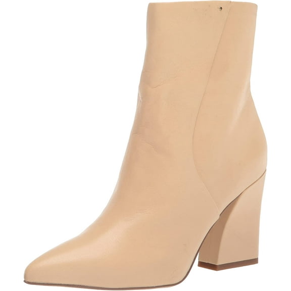 Franco Sarto L-Vesi Women's Heeled Ankle Bootie Beige 7.5M