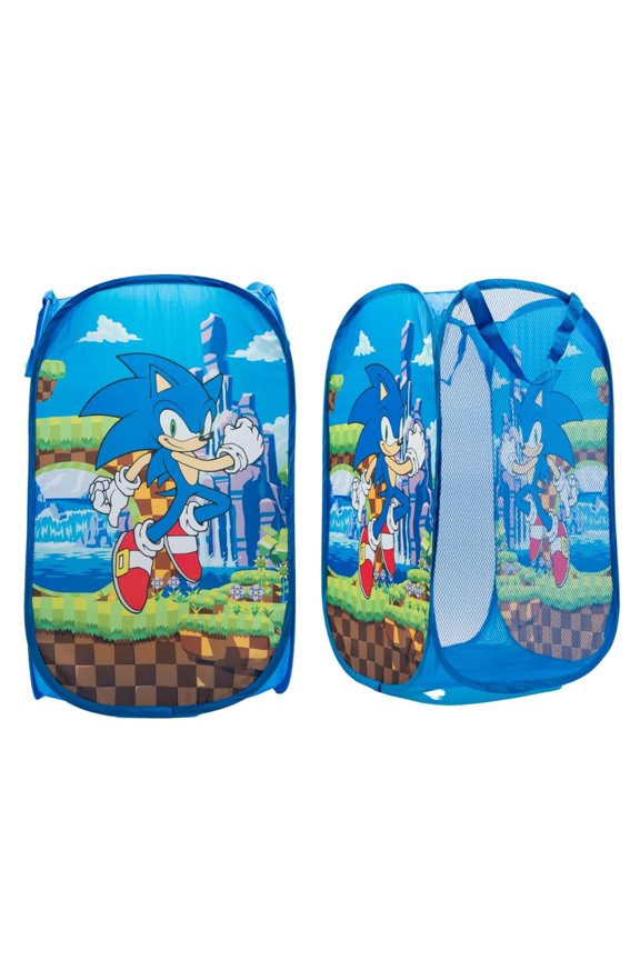 Franco Sonic Anime Kids Room Collapsible Storage Bin Pop Up Hamper