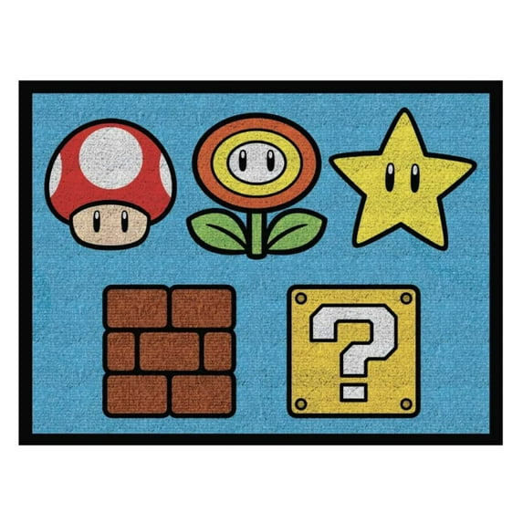 Franco Super Mario Kids Room Area Rug Non Slip, 69 in x 52 in