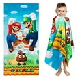 thumbnail image 1 of Franco Kids Super Soft Cotton Beach Towel, 28? x 58?, Super Mario, 1 of 4