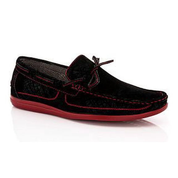 Franco Vanucci Men's Bow Accent Casual Loafers