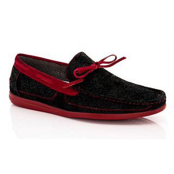 Franco Vanucci Men's Bow Accent Casual Loafers