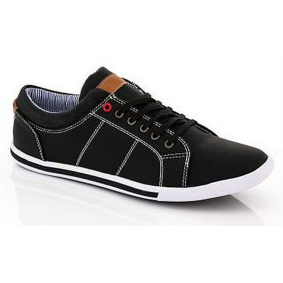 Franco Vanucci Men's Lace-up Canvas Sneakers