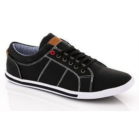 Franco Vanucci Men's Lace-up Canvas Sneakers