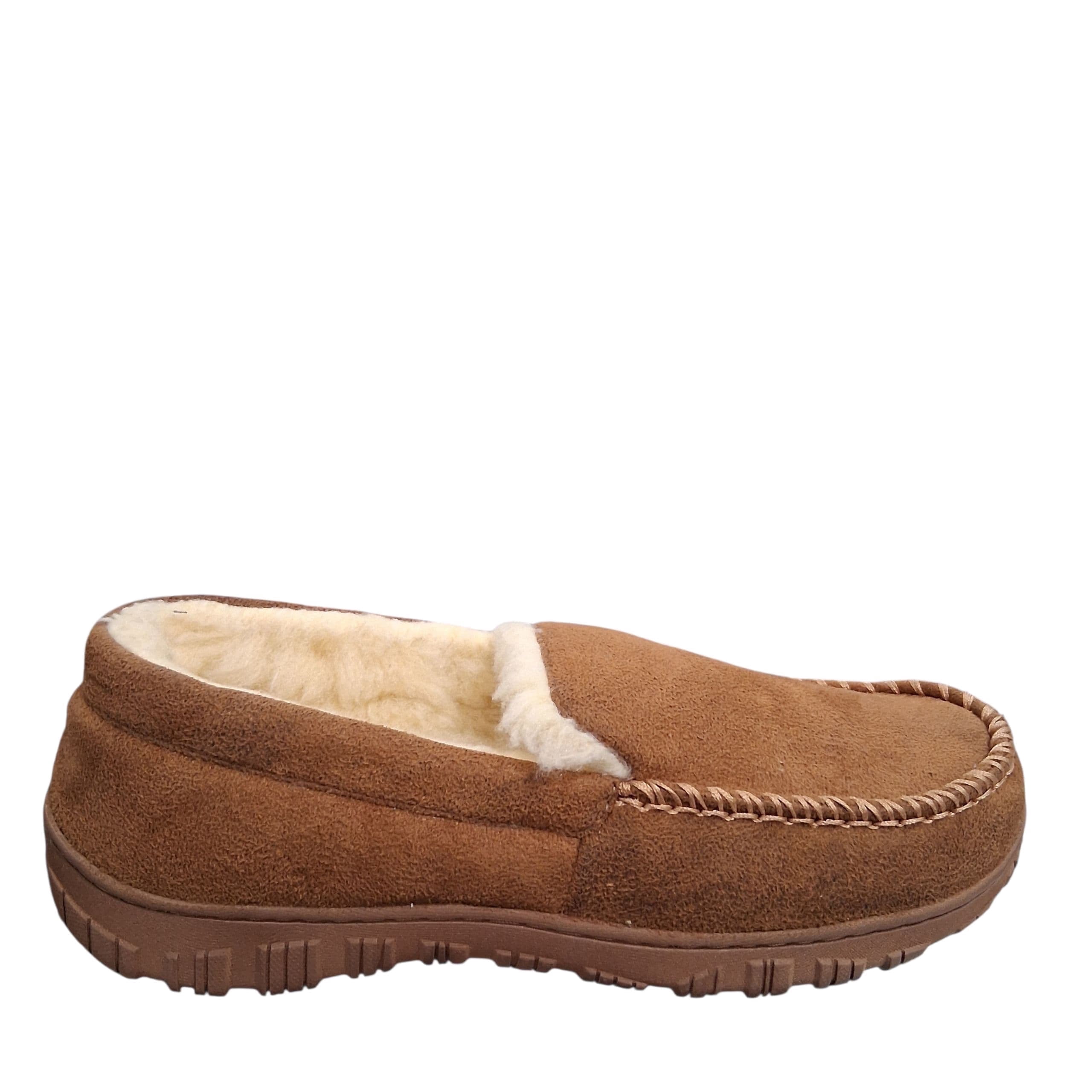 Hugo Boss RELAX shearling moccasin slippers lounge shoes  Fur Size  10  New Soft Sole Sheepskin Moccasin Slippers: FurHatWorld.com main image 3