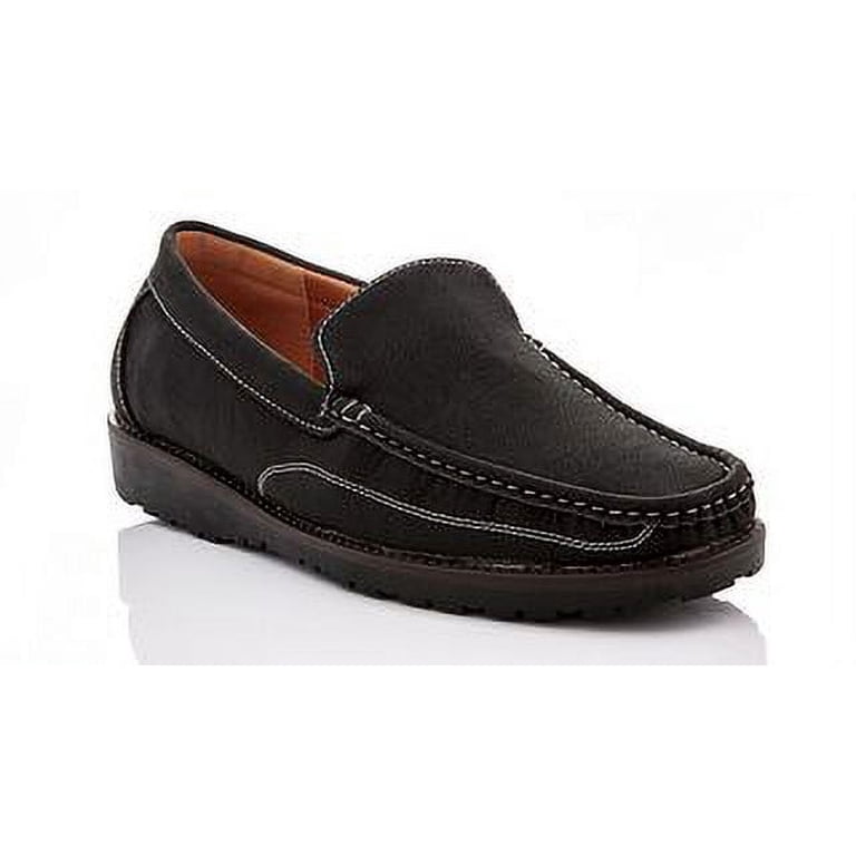 FRANCO VANUCCI-Men’s Black Leather Slip-On Dress Shoes (SZ. 10) Franco Vanucci Jace Men main image 4