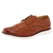 Vance Co. Men's Warrick Wingtip Derby Shoes Black Size 9 M
