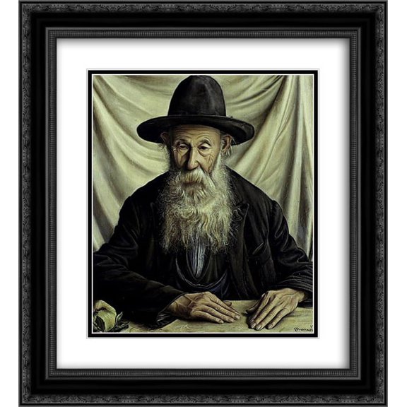 Francois Barraud 2x Matted 20x24 Black Ornate Framed Art Print 'Le maurauder'