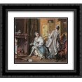 thumbnail image 1 of Francois Boucher 2x Matted 24x20 Black Ornate Framed Art Print 'La Toilette', 1 of 2
