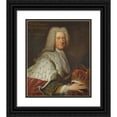 thumbnail image 1 of Francois Harrewijn 20x23 Black Ornate Framed Double Matted Museum Art Print Titled: Portrait of Thomas Bruce, 2Nd Earl of Ailesbury (1739), 1 of 5
