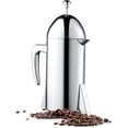 thumbnail image 1 of Francois et Mimi Custom-Style Double Wall French Coffee Press, 34-Ounce, Stainless Steel (Modern), 1 of 4