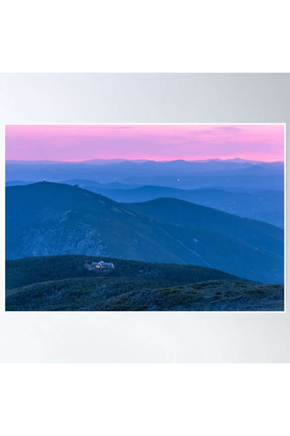 Franconia Notch, New Hampshire Poster Wall Art, Modern Wall Decor, 8x12 UNFRAMED