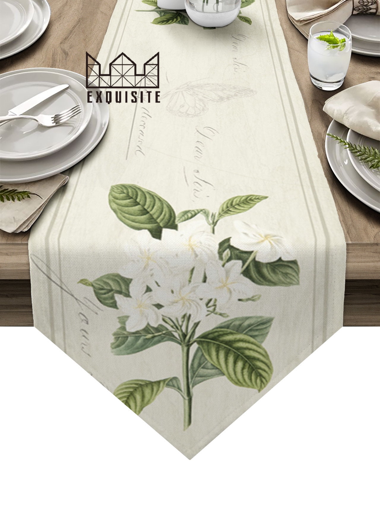 Frangipani Leaves Retro Coffee Table r Tablecloth Wedding ration ...