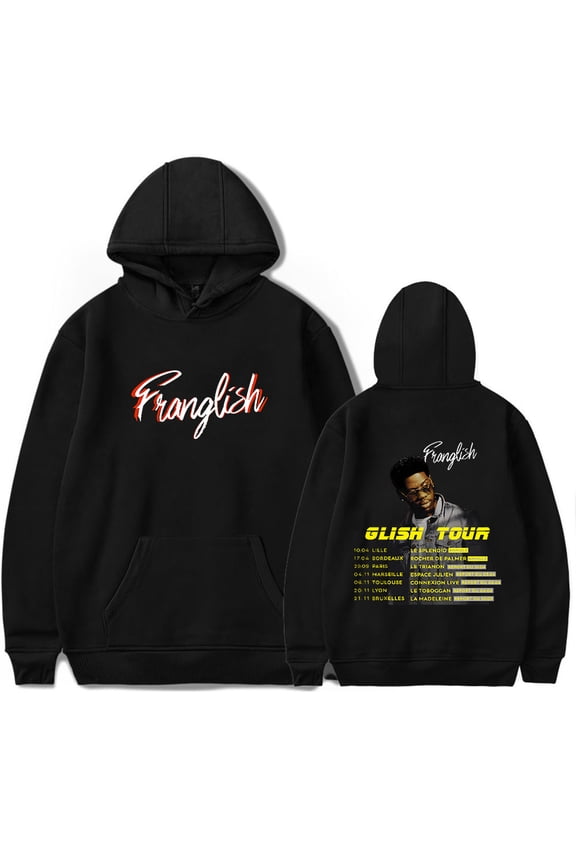 Franglish Rapper 2024 Tour Hoodies Merch Popular Graphics Unisex Trendy Casual Streetwear