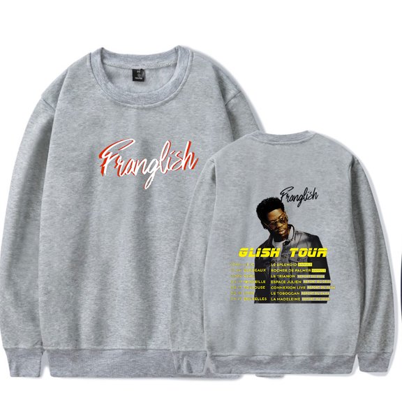 Franglish Rapper 2024 Tour crew neck sweatshirt Merch Women Men Long sleeve Fashion Casual Hooded Sweatshirts