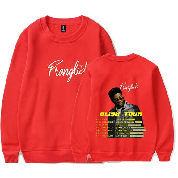 Franglish Rapper 2024 Tour crew neck sweatshirt Merch Women Men Long sleeve Fashion Casual Hooded Sweatshirts