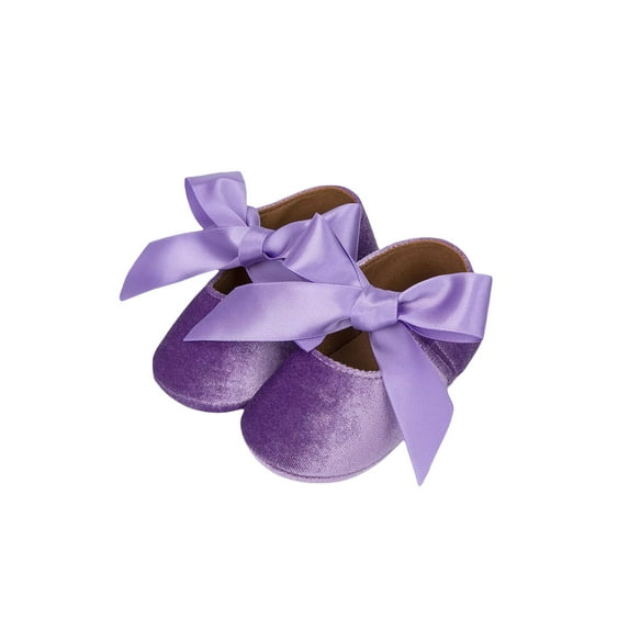 Franhais Baby Flat Shoes, Bow-Knot Decoration Soft Sole Princess Shoes, Toddler Crib Shoes Prewalker