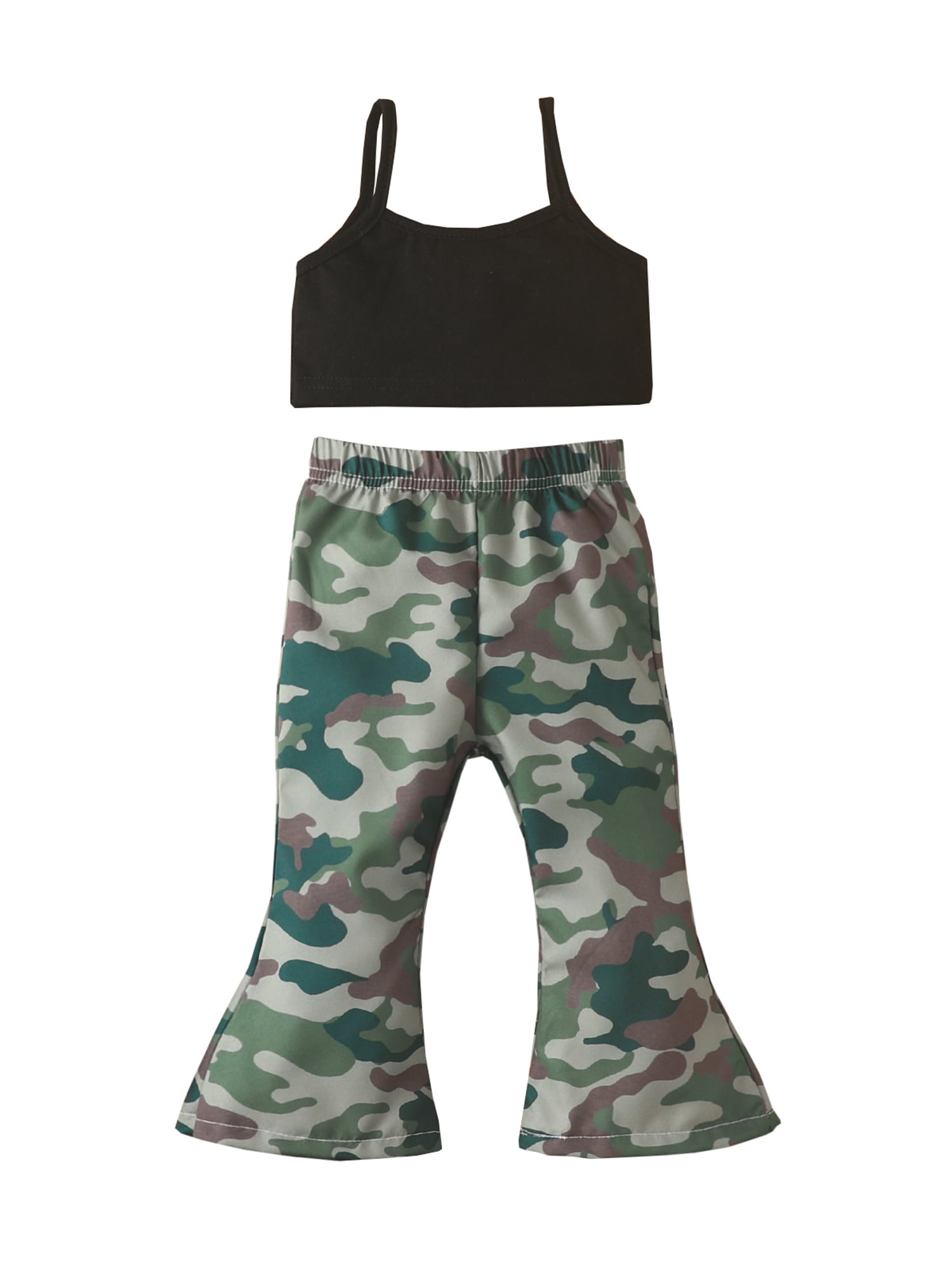 Baby Solid Color Camisole Shorts 2 Pieces Set
