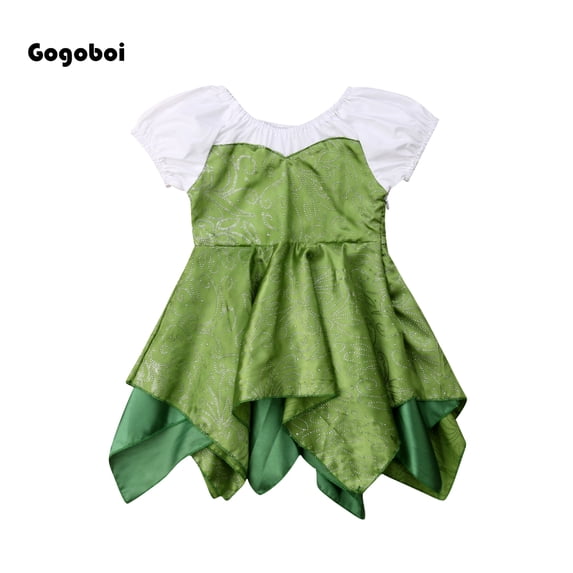 Franhais Baby Irregular Hem Dress,Princess Prom Stage Dress,Patchwork Ruffle Dress with Side Zipper