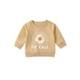 thumbnail image 1 of Franhais Baby Pullover, Flower/ Rainbow/ Letter Print Round Neck Long Sleeve Tops Autumn Outfit, 0-3 Years, 1 of 8