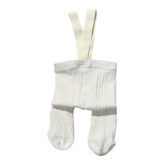 Franhais Baby Toddler Girls Tights Solid Color Knitted Pantyhose Infant Girl Suspender Stockings