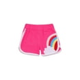 thumbnail image 1 of Franhais Children's Fashionable Cute Rainbow Print Casual Shorts, Cotton Mid-waist Sports Trousers, 1 of 5