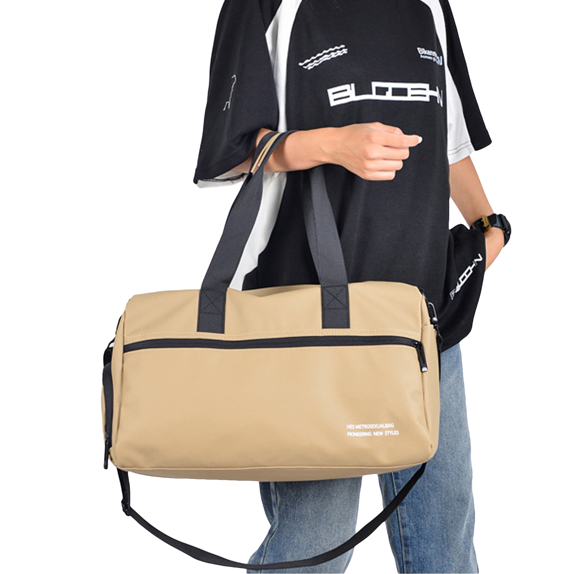 Franhais Gym Bags Sports Duffle Bag with Wet Pocket Shoe Compartment ...