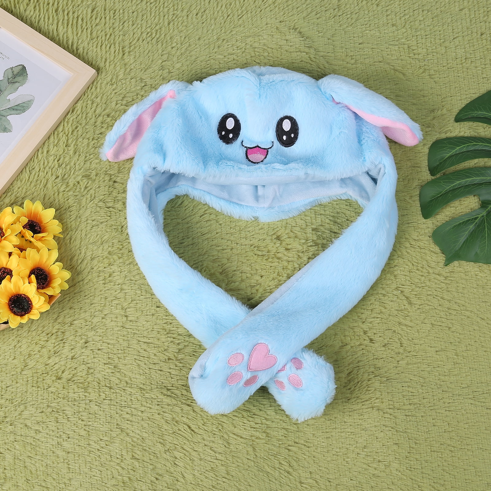Franhais LED Plush Hat with Removable Ears Cute Claws Airbag Cap ...