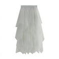 thumbnail image 1 of Franhais Lady ´s Fashionable Solid Color Mesh Skirt, Irregular Elastic Tulle Bubble Skirt, Daily Life and Vacation, 1 of 9