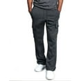 thumbnail image 1 of Franhais Man Casual Pants Solid Color Loose Pocket Drawstring Design Elastic Waist Long Trousers, 1 of 9
