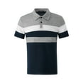 thumbnail image 1 of Franhais Men 's Short Sleeve Polo Shirt Classic Fit Casual Slim Fit Shirts Contrast Color Stripe Patchwork T Shirts Lapel Tops（S-5XL）, 1 of 10