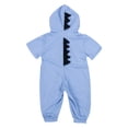 thumbnail image 1 of Franhais Newborn 3D Dinosaur Romper, Baby Boys Girls Casual Short Sleeve Patchwork Jumpsuit Clothes, 1 of 7