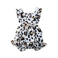 thumbnail image 1 of Franhais Newborn Baby Girls Sleeveless Romper, Casual Leopard Print Ruffle Jumpsuit Clothes, 1 of 7