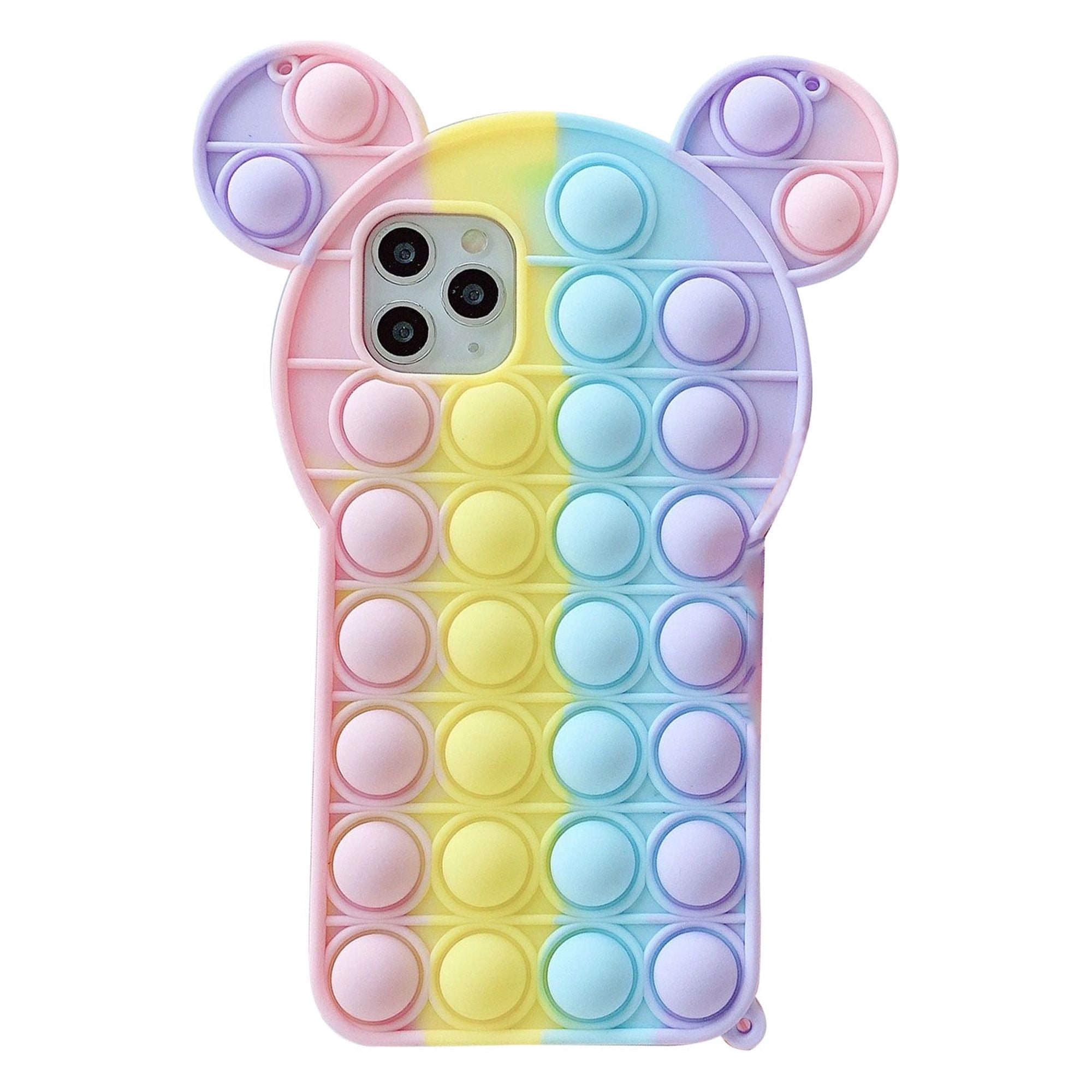 Franhais Silicone Phone Case, Soft Push Pop Fidget Toy Shockproof ...